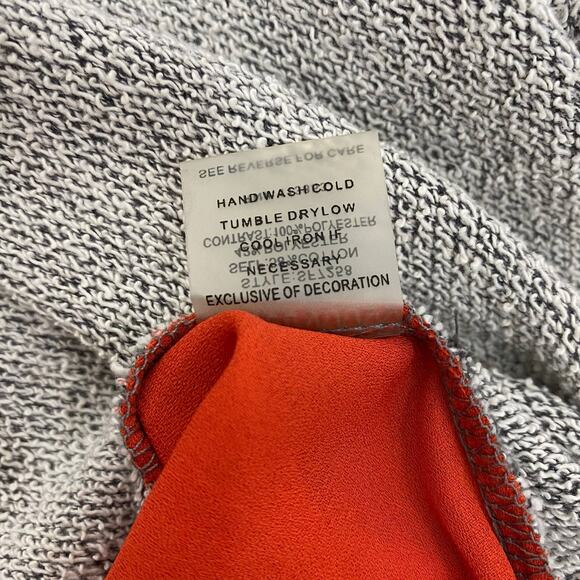 Market & Spruce Xander Sweatshirt Short Sleeve Woven Back Stitch Fix Sz Small - Picture 8 of 10